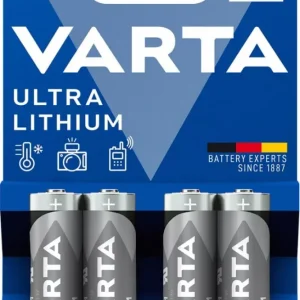 Varta AA/R06 baterie lithium blistr 4 ks 6106