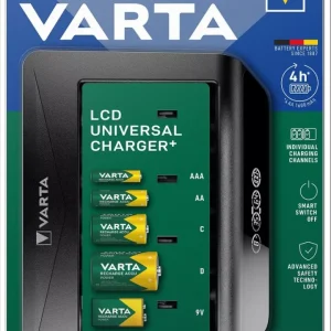 VARTA 9V nabíječka baterií 9V Universal 1-4 AA AAA C D 1x USB 4hodiny