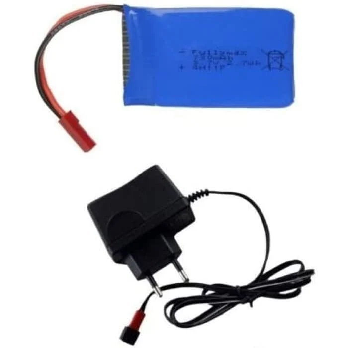 3,7V 730mAh baterie nabíječka pro Wltoys V686G YUNIQUE GREEN-CLEAN-POWER