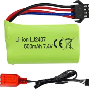 4,8V AA baterie, 2400mAh dobíjecí Ni-MH baterie, SM 2P zástrčka pro HY800 F1 F3 RC člun RC sběrnice s SM 2P USB nabíjecím...