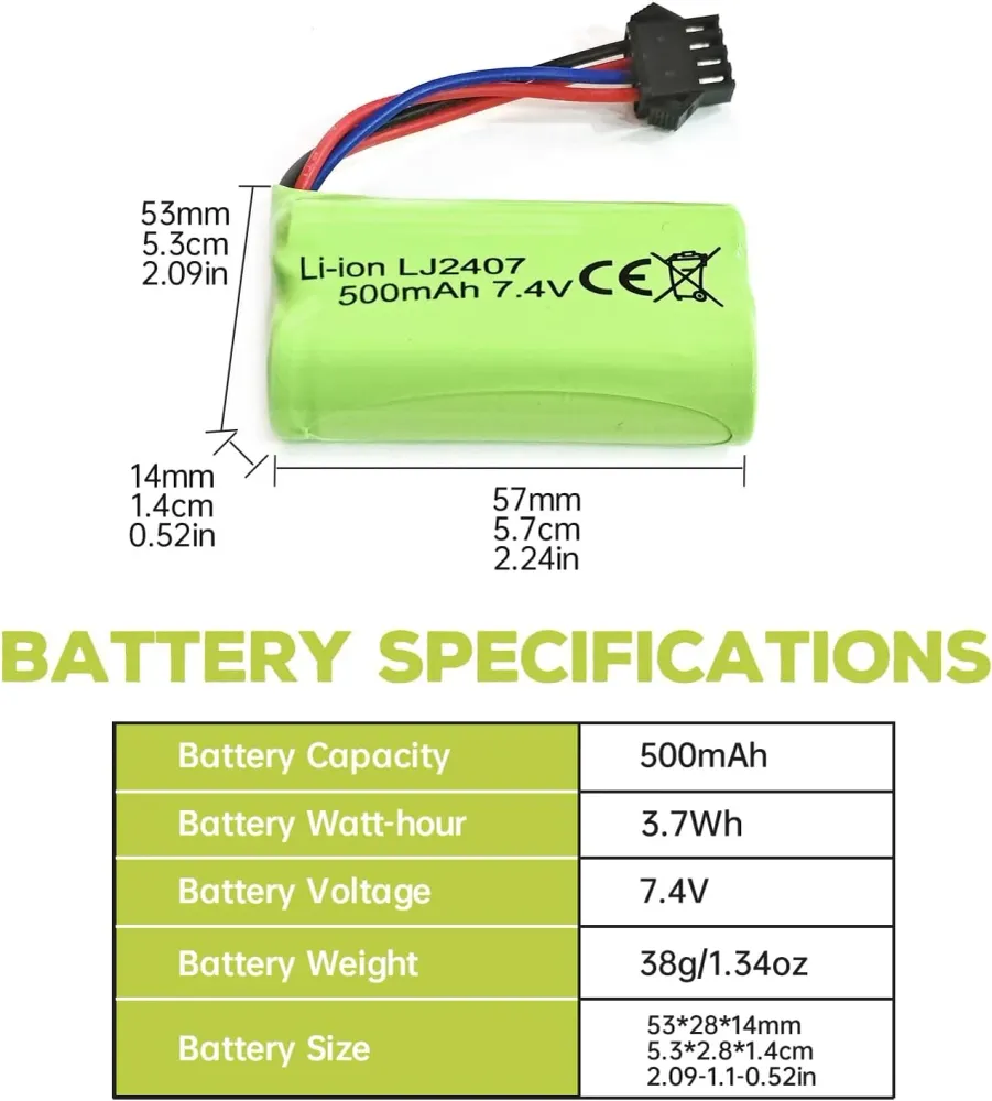 4,8V AA baterie, 2400mAh dobíjecí Ni-MH baterie, SM 2P zástrčka pro HY800 F1 F3 RC člun RC sběrnice s SM 2P USB nabíjecím...