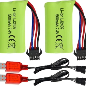 4,8V AA baterie, 2400mAh dobíjecí Ni-MH baterie, SM 2P zástrčka pro HY800 F1 F3 RC člun RC sběrnice s SM 2P USB nabíjecím...