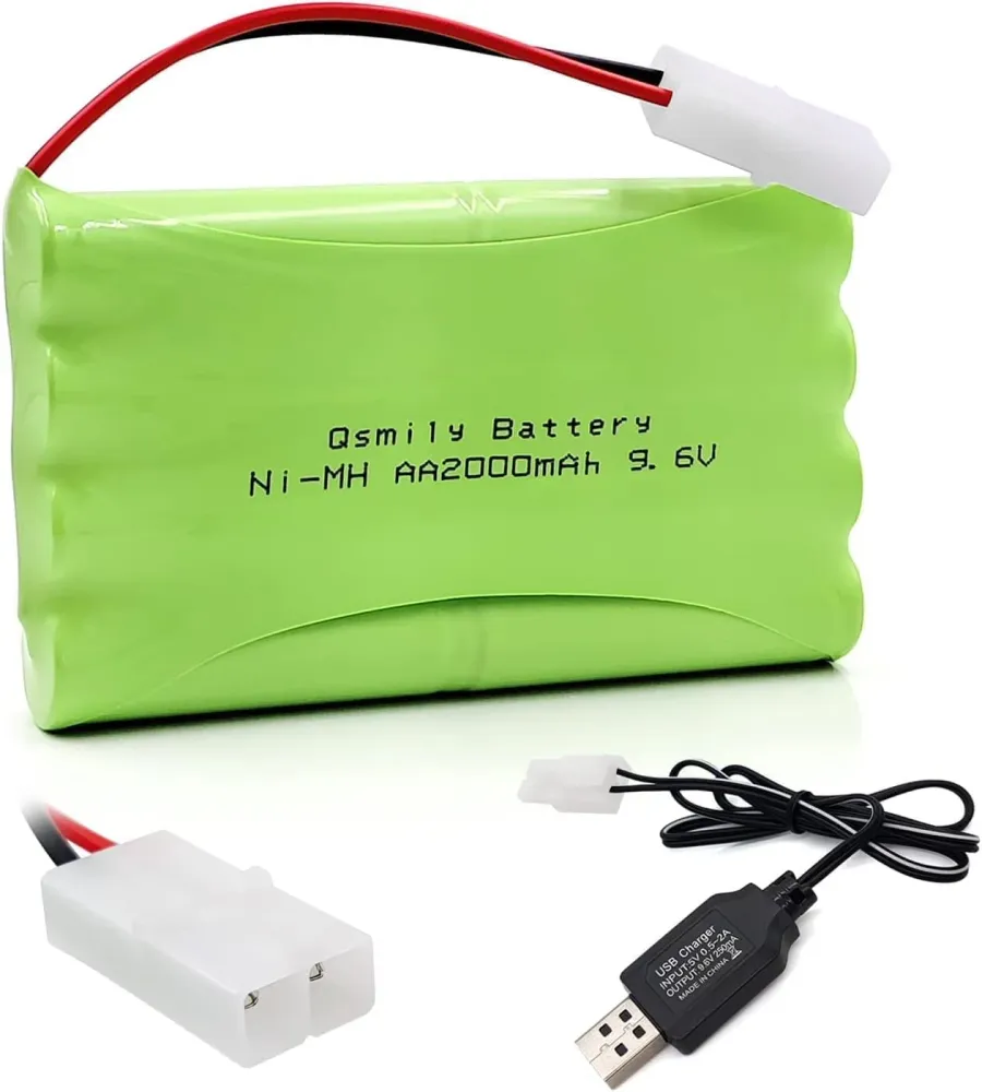 4,8V AA baterie, 2400mAh dobíjecí Ni-MH baterie, SM 2P zástrčka pro HY800 F1 F3 RC člun RC sběrnice s SM 2P USB nabíjecím...
