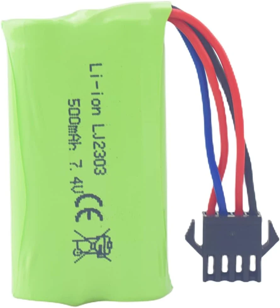 4,8V AA baterie, 2400mAh dobíjecí Ni-MH baterie, SM 2P zástrčka pro HY800 F1 F3 RC člun RC sběrnice s SM 2P USB nabíjecím...