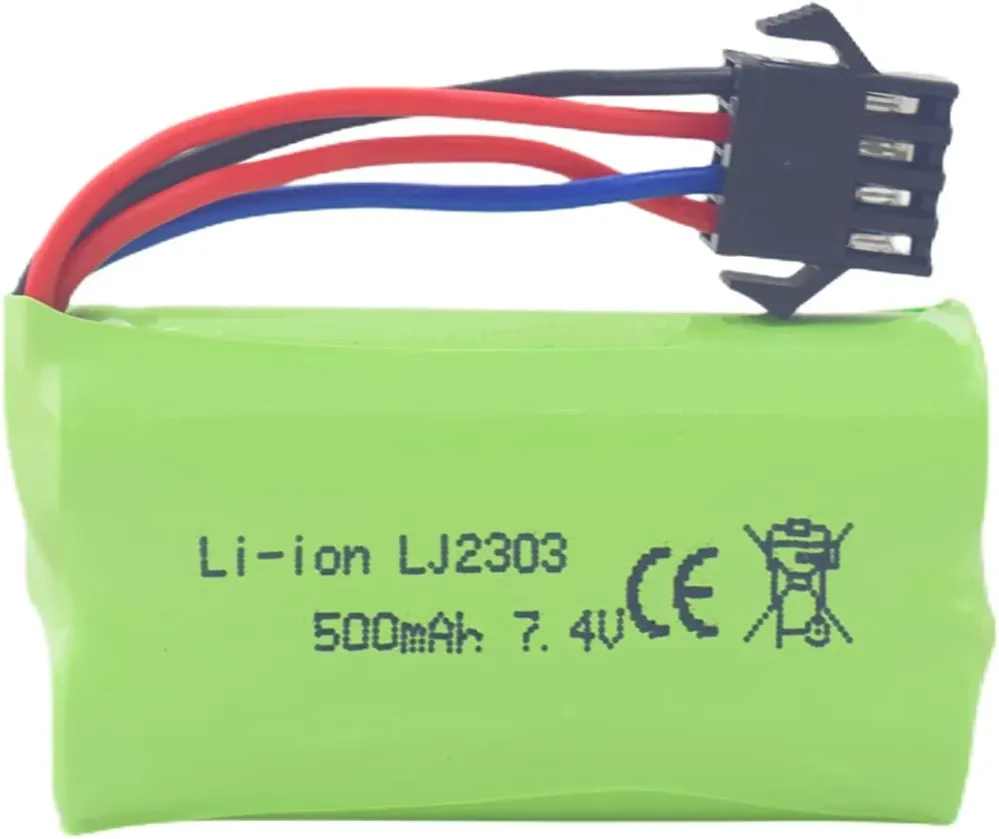 4,8V AA baterie, 2400mAh dobíjecí Ni-MH baterie, SM 2P zástrčka pro HY800 F1 F3 RC člun RC sběrnice s SM 2P USB nabíjecím...
