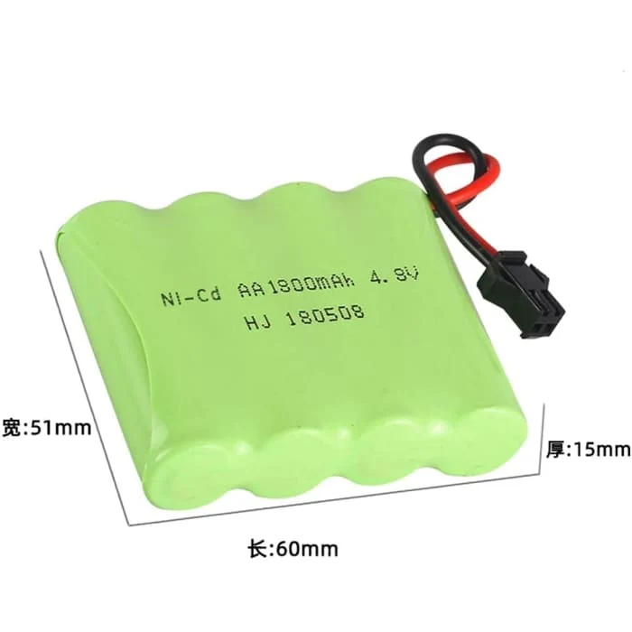 4,8V Ni-CD 1800mAh dobíjecí baterie pro dálkové ovládání do auta YUNIQUE GREEN-CLEAN-POWER