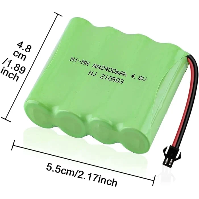 4,8V Ni-Mh 2400 mAh dobíjecí baterie pro dálkové ovládání do auta YUNIQUE GREEN-CLEAN-POWER