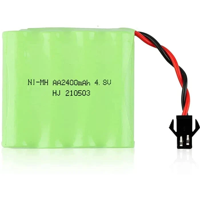 4,8V Ni-Mh 2400 mAh dobíjecí baterie pro dálkové ovládání do auta + USB nabíjecí kabel YUNIQUE GREEN-CLEAN-POWER