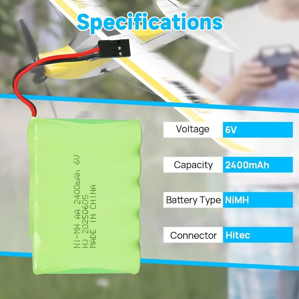 4,8V Ni-Mh 2400 mAh dobíjecí baterie pro dálkové ovládání do auta YUNIQUE GREEN-CLEAN-POWER