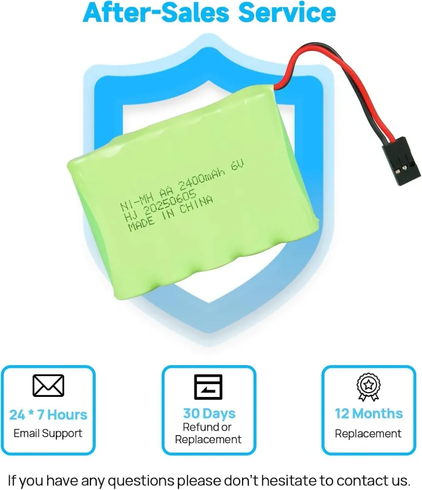 4,8V Ni-Mh 2400 mAh dobíjecí baterie pro dálkové ovládání do auta YUNIQUE GREEN-CLEAN-POWER