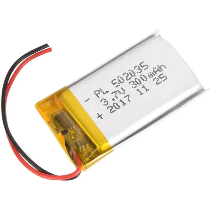 502035 Dobíjecí Lipo baterie (3,7V, 300mAh Lipo) pro Bluetooth sluchátka, chytré hodinky, POS, lékařské nástroje další pře...