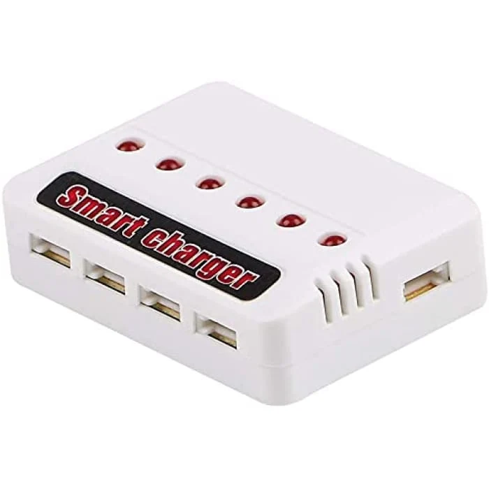 6v1 USB nabíječka Lithiová baterie Univerzální nabíječka pro Hubsan H107D Syma X5C Letecké příslušenství RC vrtulník Kvadr...