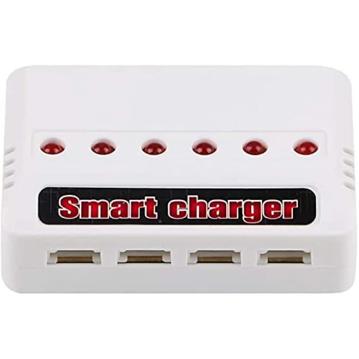 6v1 USB nabíječka Lithiová baterie Univerzální nabíječka pro Hubsan H107D Syma X5C Letecké příslušenství RC vrtulník Kvadr...