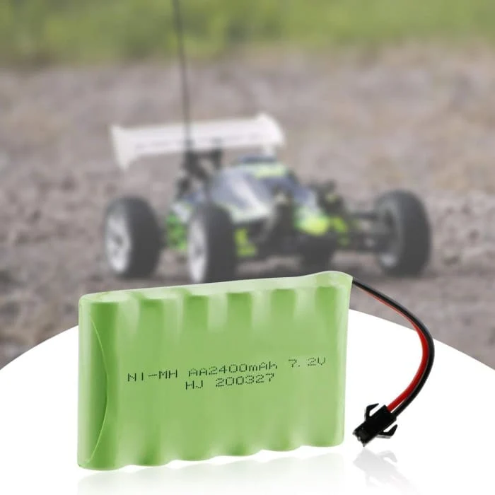 7,2V 2400mAh Ni-MH AA dobíjecí baterie s 2kolíkovou zástrčkou sm-2P USB nabíjecím kabelem pro RC nákladní auta YUNIQUE GRE...
