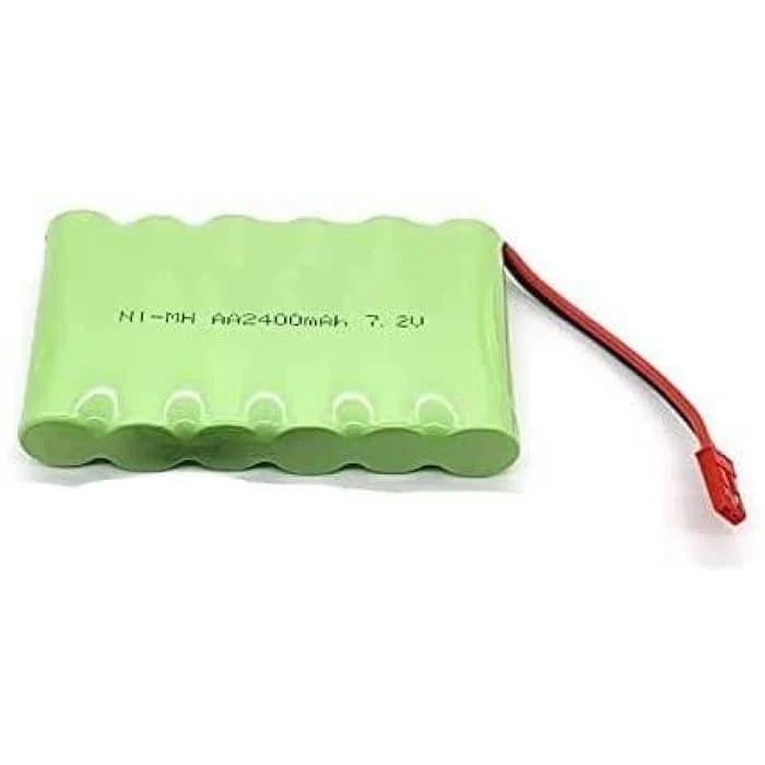 7,2V 2400mAh Ni-MH AA JST dobíjecí baterie pro RC nákladní auta YUNIQUE GREEN-CLEAN-POWER