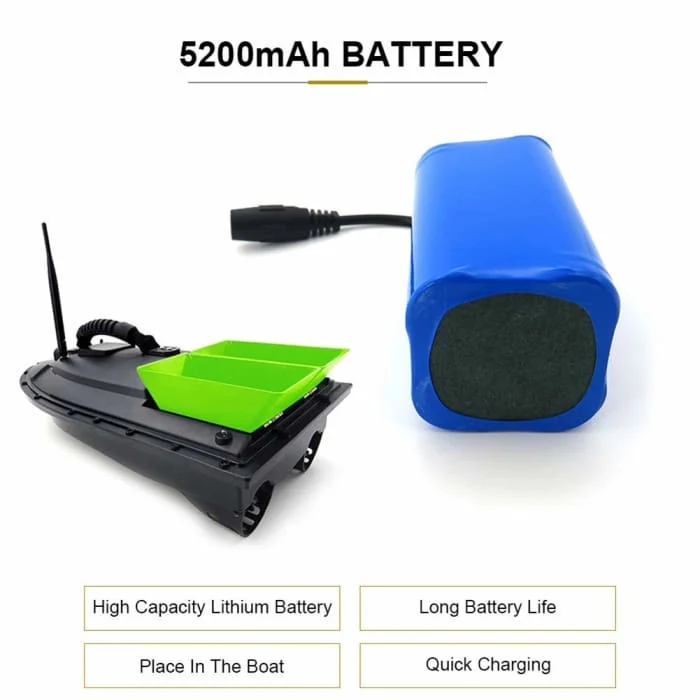 7,4V 5200mAh Lipo baterie pro Flytec 2011-5 1,5kg nabíjecí člun s dálkovým ovládáním YUNIQUE GREEN-CLEAN-POWER