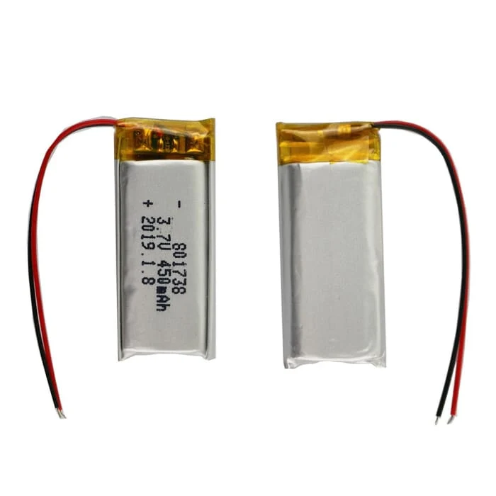801738 dobíjecí baterie Lipo (3,7V, 450mAh Lipo) pro přenosný telefon video mp3 mp4 LED světlo YUNIQUE GREEN-CLEAN-POWER
