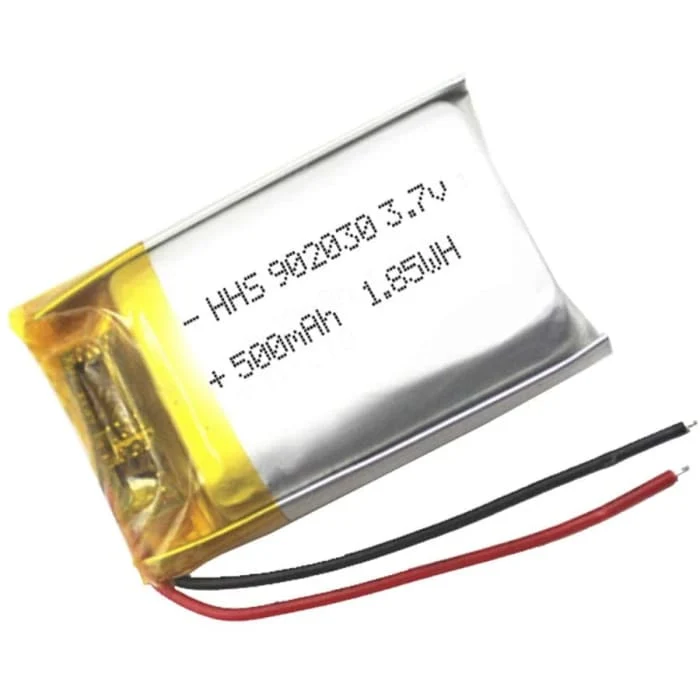 902030 dobíjecí baterie Lipo (3,7V, 500mAh Lipo) pro přenosný telefon video mp3 mp4 LED světlo YUNIQUE GREEN-CLEAN-POWER