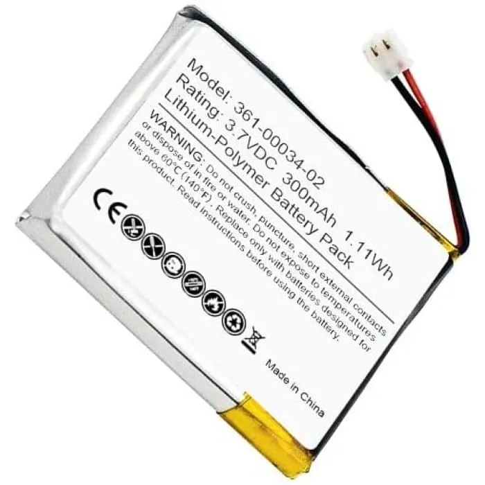 Baterie 3,7V 300mAh1,11Wh 361-00034-02 Kompatibilní s Garmin Fenix 3 / Fenix 3 HR Smartwatch Náhradní baterie 300m...