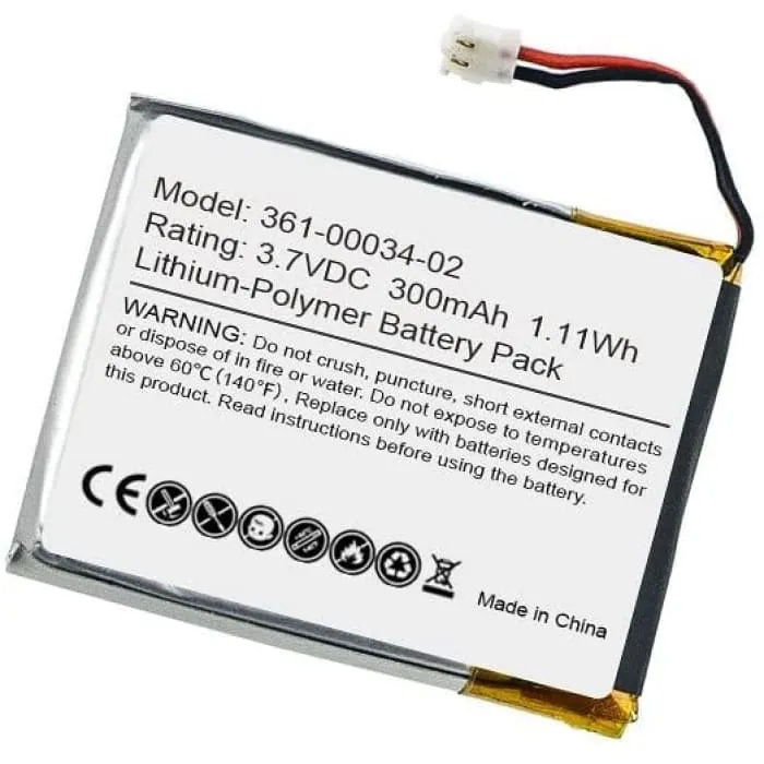 Baterie 3,7V 300mAh1,11Wh 361-00034-02 Kompatibilní s Garmin Fenix 3 / Fenix 3 HR Smartwatch Náhradní baterie 300m...