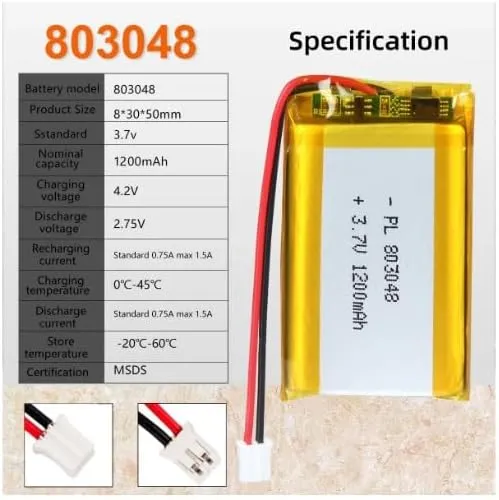 Dobíjecí Lipo baterie (3,7V, 1200mAh Lipo) pro RC drony Quadcopter Syma X5SC X5SW YUNIQUE GREEN-CLEAN-POWER