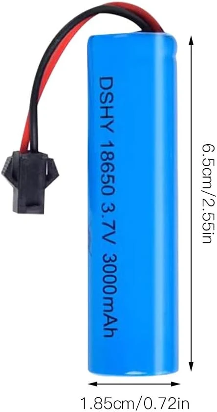 1 kus 3,7V 3000mAh lithium-iontová baterie SM-2P Plug Kompatibilní s DE45 DE42 1:14 Off-road Drift Racing YUNIQUE GREEN-CL...