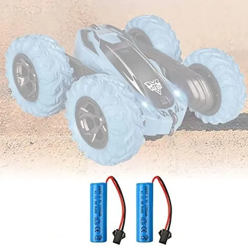 2 kusy 3,7V 1200mAh baterie s nabíjecím kabelem USB, zástrčka SM-2P, kompatibilní s DE45 DE42 1:14 Off-road Drift Racing Y...