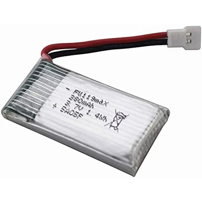 4 kusy 3,7V 380mAh dobíjecí Lipo baterie pro Hubsan X4 H107c H107d H107L, Syma X11 X11C, HS170 HS170C Rc kvadrokoptéra YUN...