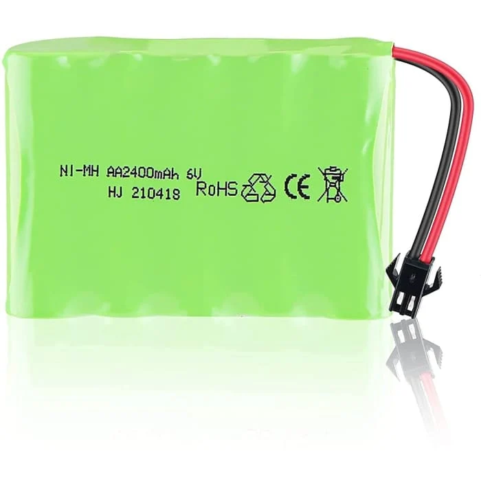 6V Ni-MH 2400 mAh dobíjecí baterie pro dálkové ovládání auta YUNIQUE GREEN-CLEAN-POWER