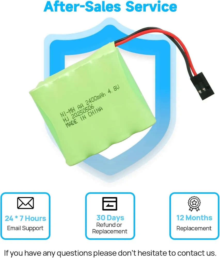 6V Ni-MH 2400 mAh dobíjecí baterie pro dálkové ovládání auta YUNIQUE GREEN-CLEAN-POWER