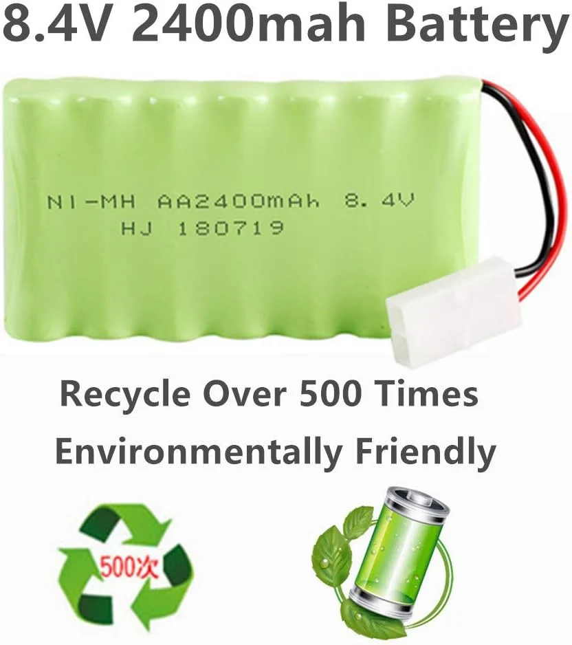 6V Ni-Mh 2400 mAh dobíjecí baterie pro dálkové ovládání do auta + USB nabíjecí kabel YUNIQUE GREEN-CLEAN-POWER