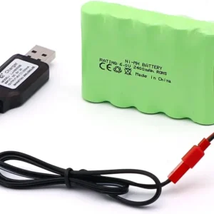 6V Ni-Mh 2400 mAh dobíjecí baterie pro dálkové ovládání do auta + USB nabíjecí kabel YUNIQUE GREEN-CLEAN-POWER