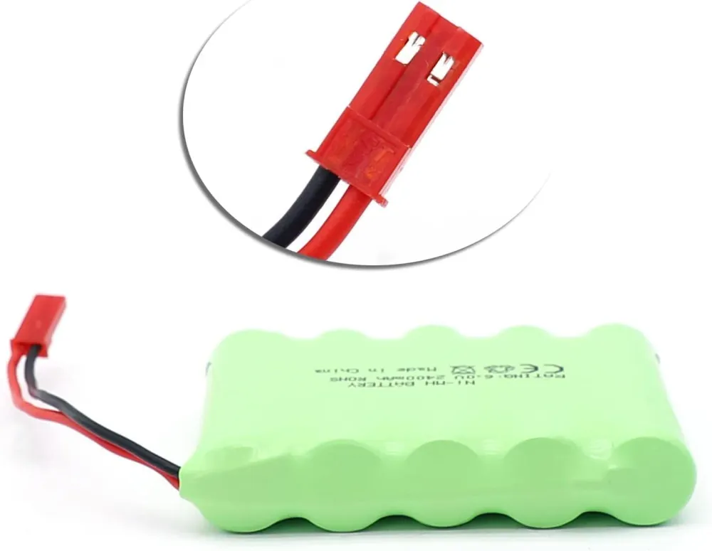 6V Ni-Mh 2400 mAh dobíjecí baterie pro dálkové ovládání do auta + USB nabíjecí kabel YUNIQUE GREEN-CLEAN-POWER