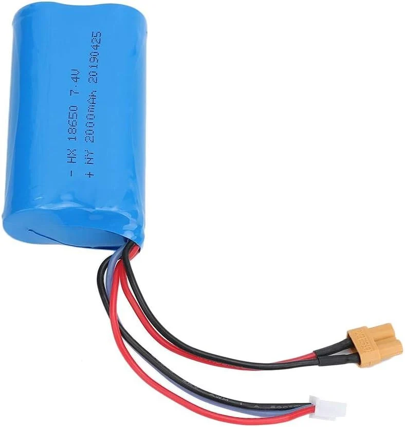 XT30 7.4V 2000mAh 2S LiPo baterie pro HUINA - vysokokapacitní RC příslušenství YUNIQUE GREEN-CLEAN-POWER