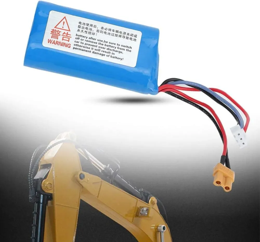 XT30 7.4V 2000mAh 2S LiPo baterie pro HUINA - vysokokapacitní RC příslušenství YUNIQUE GREEN-CLEAN-POWER