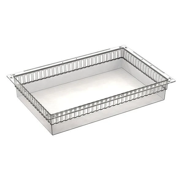 Novocal PC module transparent Divisible Dimensions: 600 x 400 x 100 mm (BXTXH) including pull-out stops | Pack (1 piece)