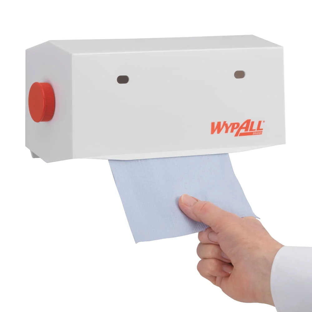 Doador de limpeza do Wypall® - pequenos rolos / branco / 25 cm - 1 dispensador | Papelão (1 doador) from Taiwan