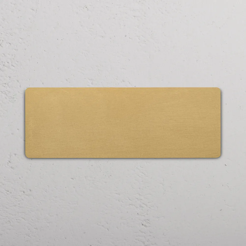 Grove Triple Blank Plate - Antique Zlatý kov