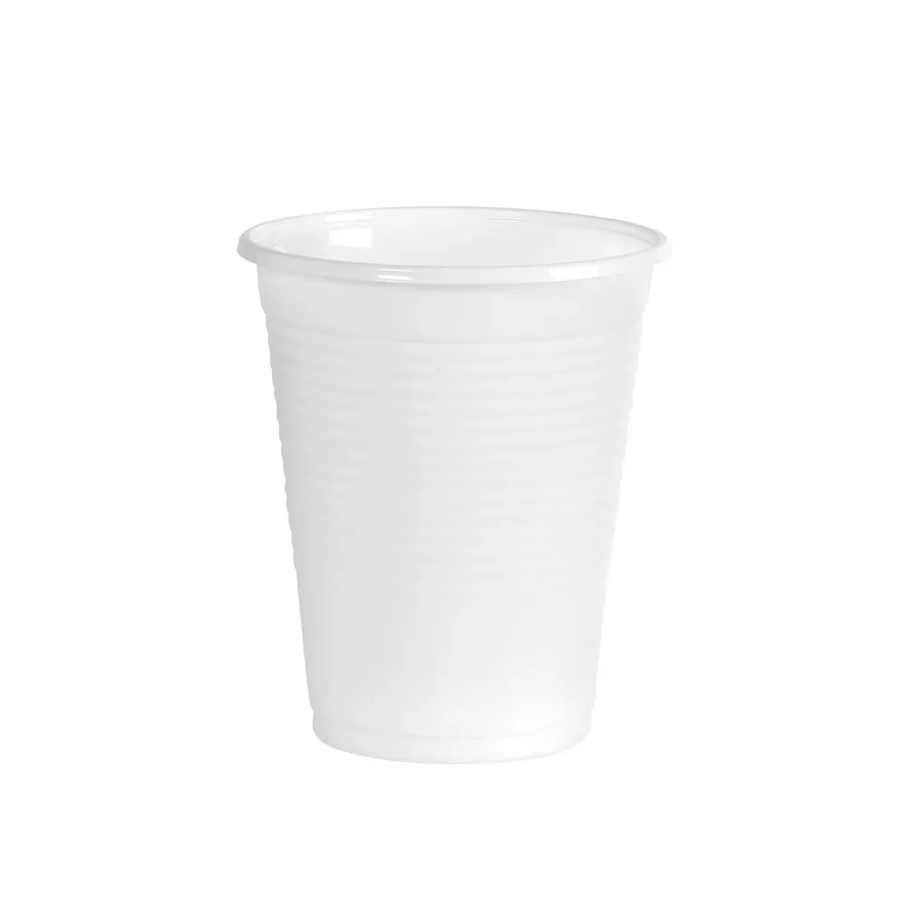 PLÁSTICO DE MUG, 210ML BRANCO | Pacote (100 peças)