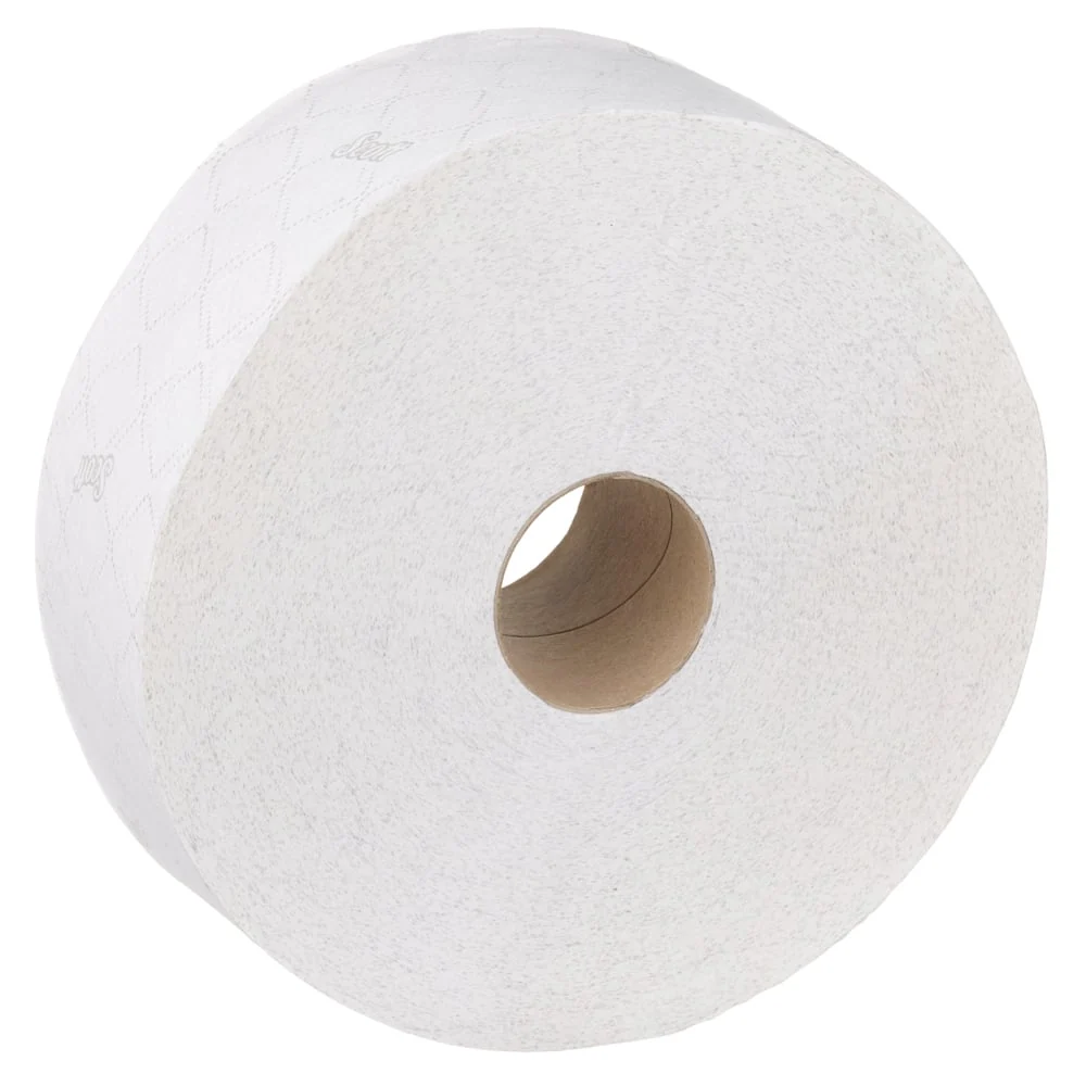 Profesionální nahrávání Papel do banheiro Scott® Základní ™ - rolo grande / branco - 12 rolos x 474 folhas de lenços de pa...