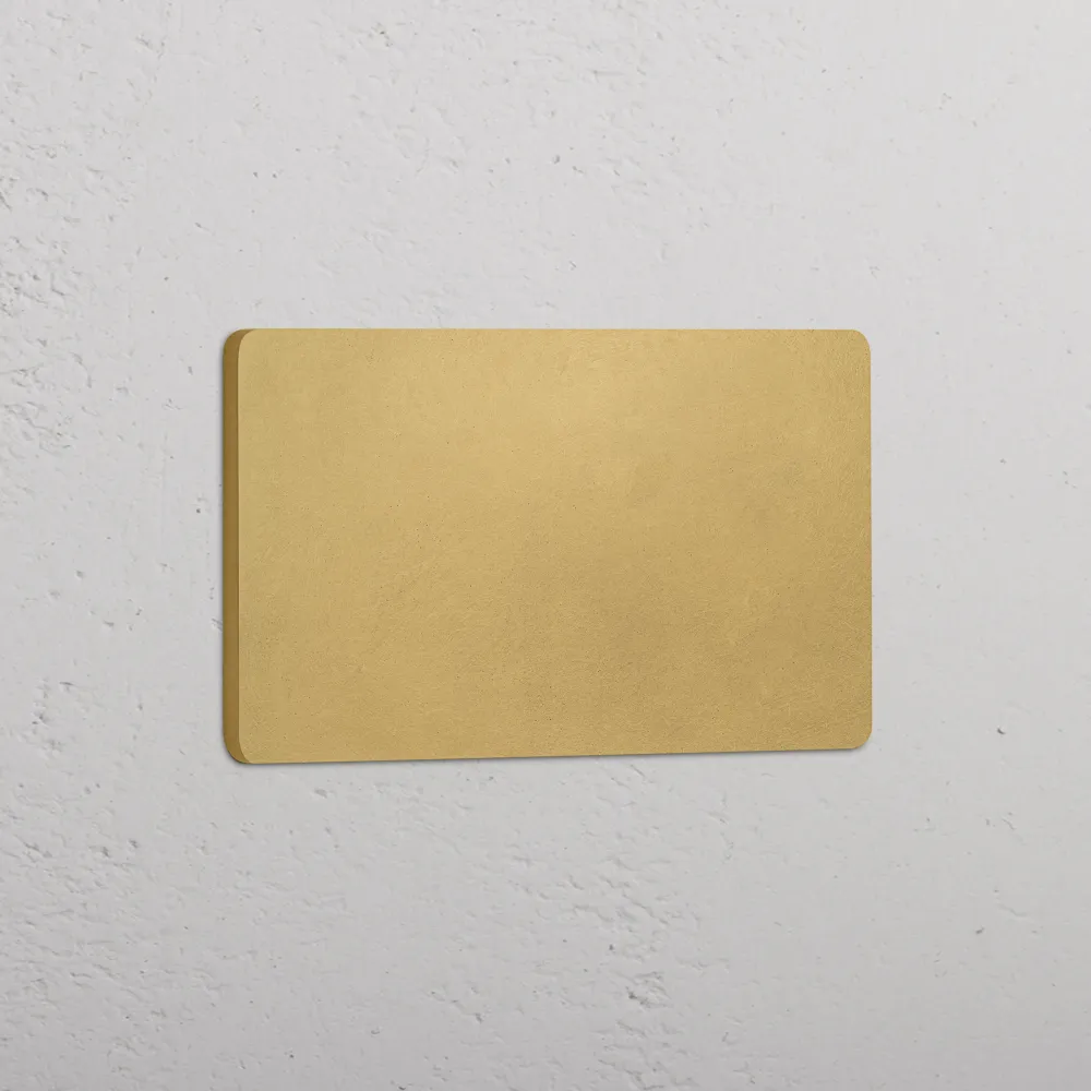 SDHC Memory Card Grove Paired Blank Plate - Antique Brass