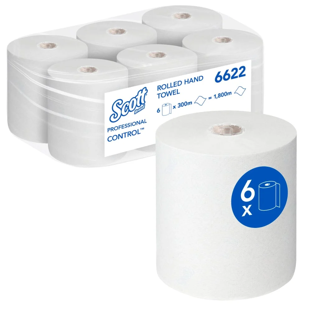 Toalhas Scott® Control ™ - Roll / White Shock Resistant