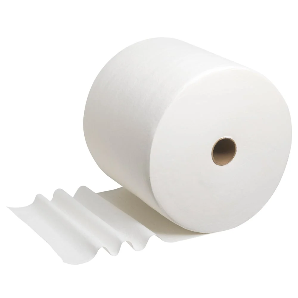 Wypall® L40 PowerClean - Rolo grande / branco - 1 rolo x 750 folhas | Papelão (1 rolo)