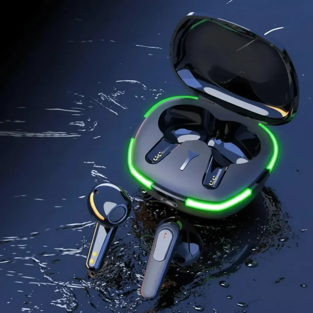 Trådlösa Bluetooth Hörlurar - Premium Noise Cancelling Headset med Mikrofon & HiFi Stereo Sound - Sport Earbuds för iPhone...