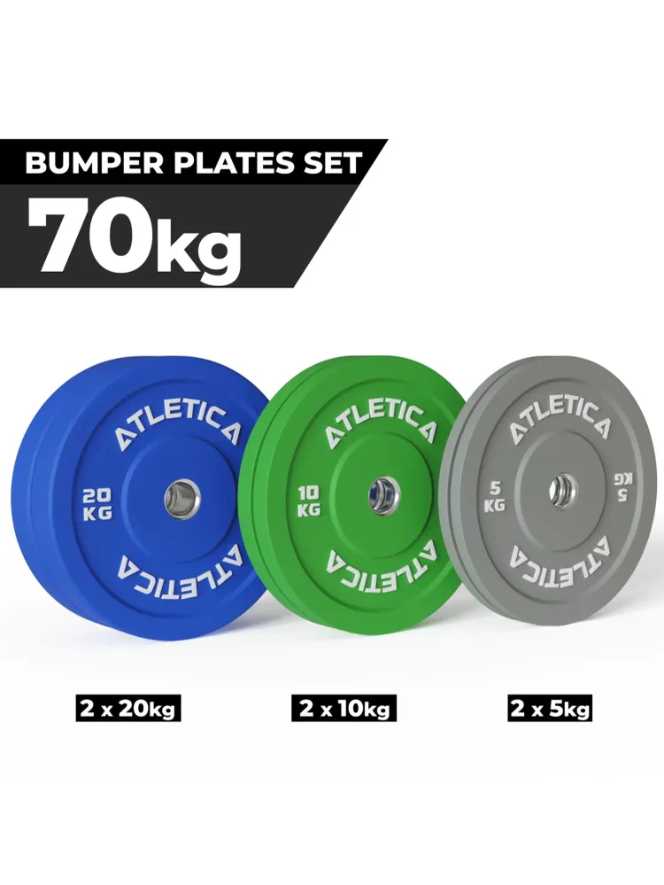 Sada barevných bumper kotoučů | 70 kg