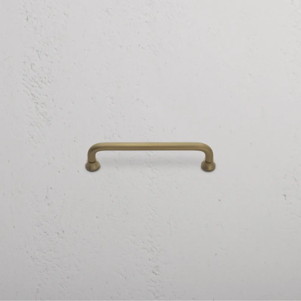 Prémiové masivní mosaz Sycamore Cabinet Handle Skromný - Antique Brass