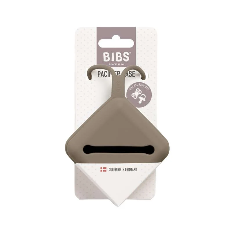 BIBS Accessories Pacifier Case - Silikone - Sutteboks m. Plads til 3 Sutter - Dark Oak Cable Ties