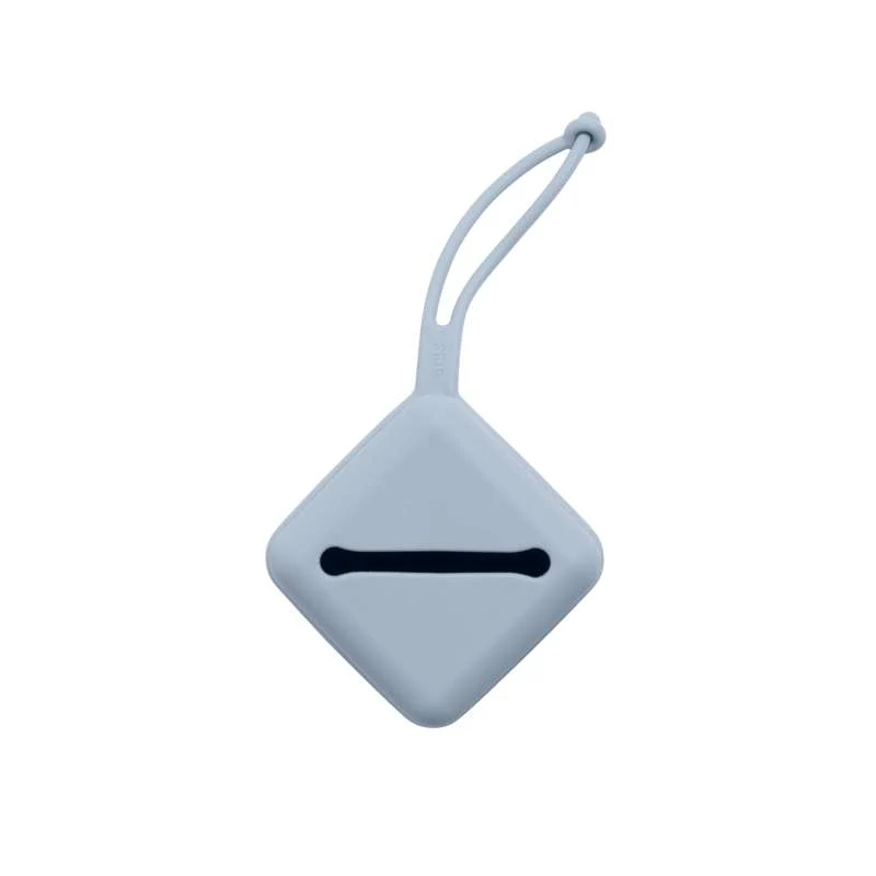Modular Compartment BIBS Accessories Pacifier Case - Silikone - Sutteboks m. Plads til 3 Sutter - Dusty Blue