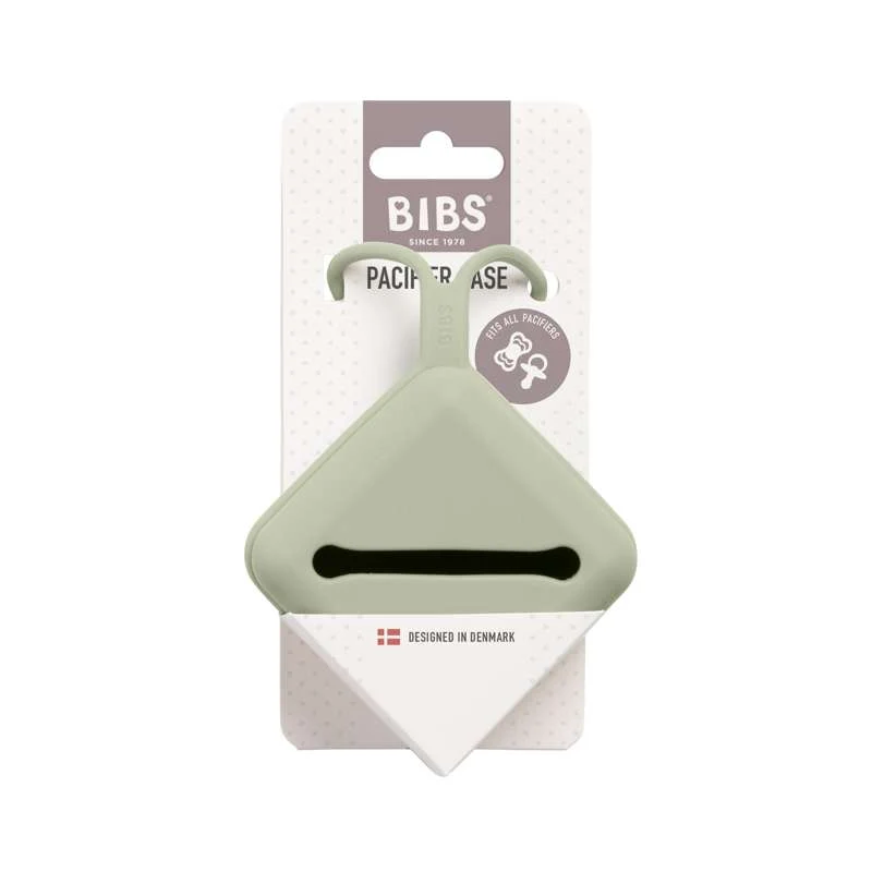 Modular Compartment BIBS Accessories Pacifier Case - Silikone - Sutteboks m. Plads til 3 Sutter - Sage
