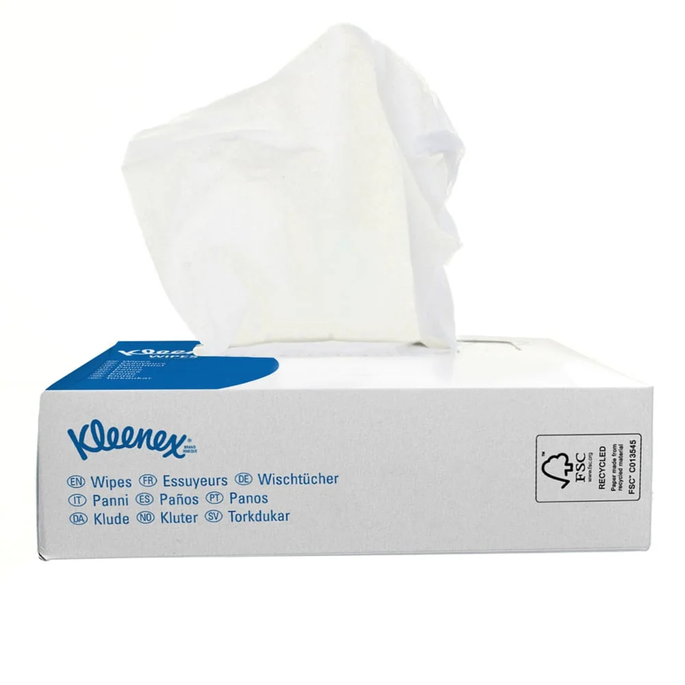 Ordem de limpeza Kleenex® - Interfold / White - 66 caixas x 80 folhas | Papelão (66 caixas)